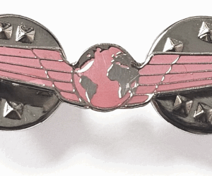 Pin Mundo Rosa (PLATEADO)