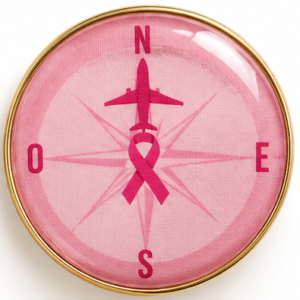 Pin Brújula Rosa